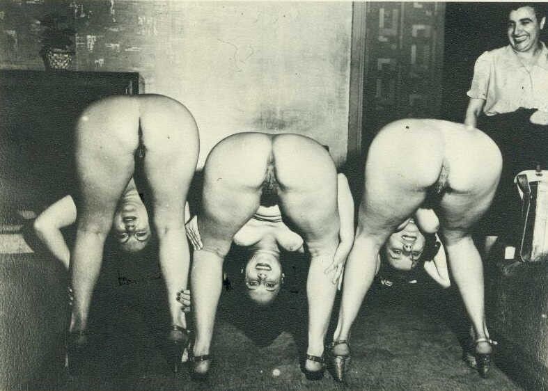 Free porn pics of Groups - Vintage black and white 13 of 61 pics