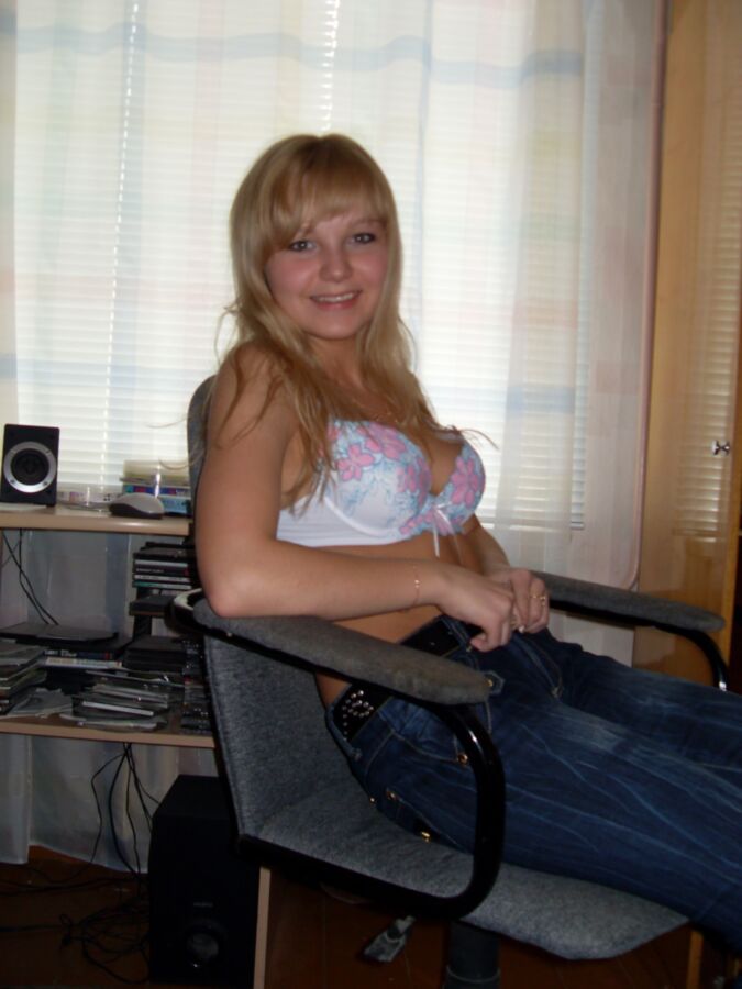 Free porn pics of Young Blonde Slut Ludmila 17 of 115 pics