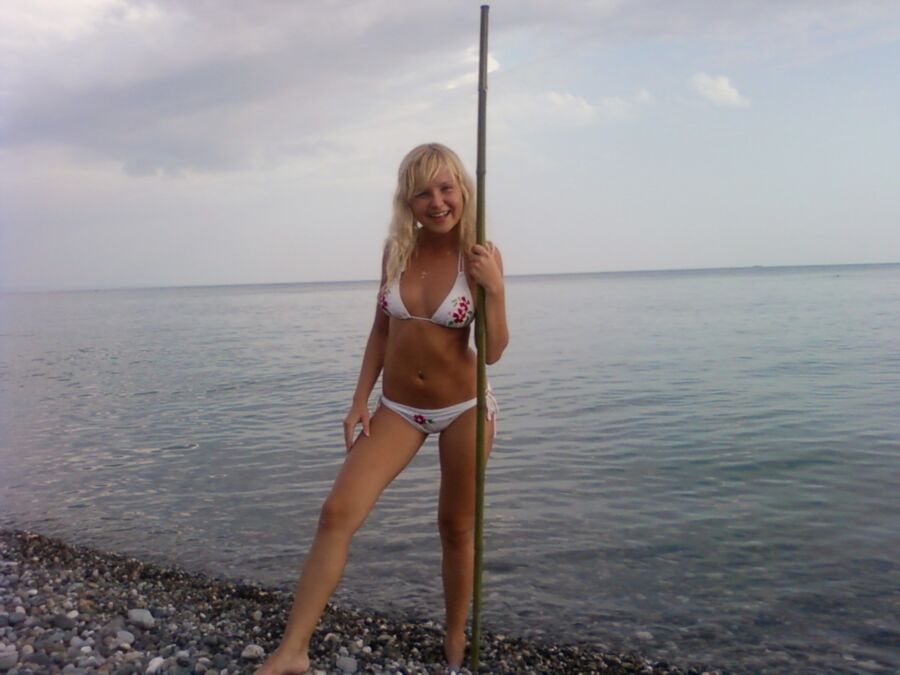 Free porn pics of Young Blonde Slut Ludmila 24 of 115 pics