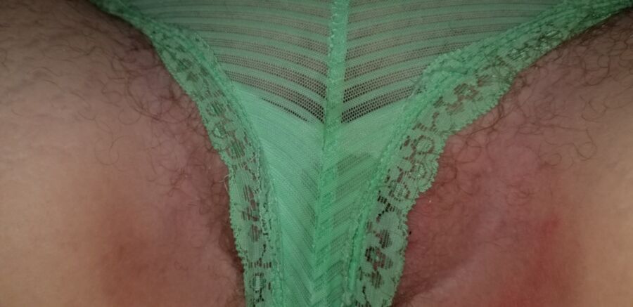 Free porn pics of Sexy green panties  13 of 21 pics