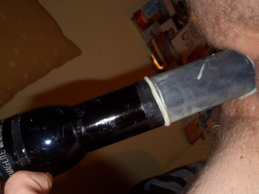 Free porn pics of Extreme Amateur Boy Flashlight Fuck 13 of 30 pics