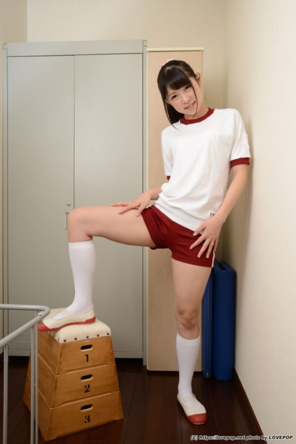 Free porn pics of Rena Aoi - tight red gym shorts after practice 24 of 68 pics
