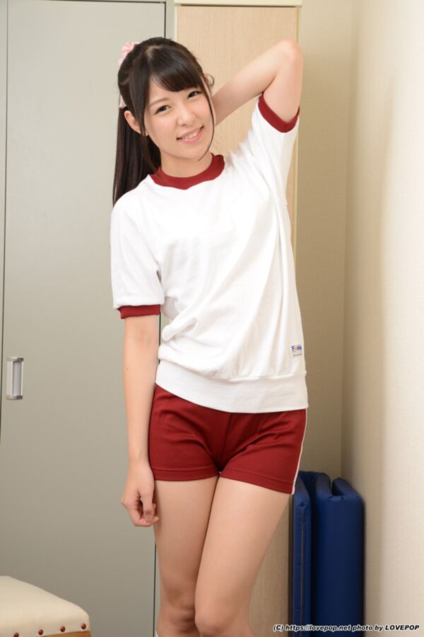 Free porn pics of Rena Aoi - tight red gym shorts after practice 13 of 68 pics