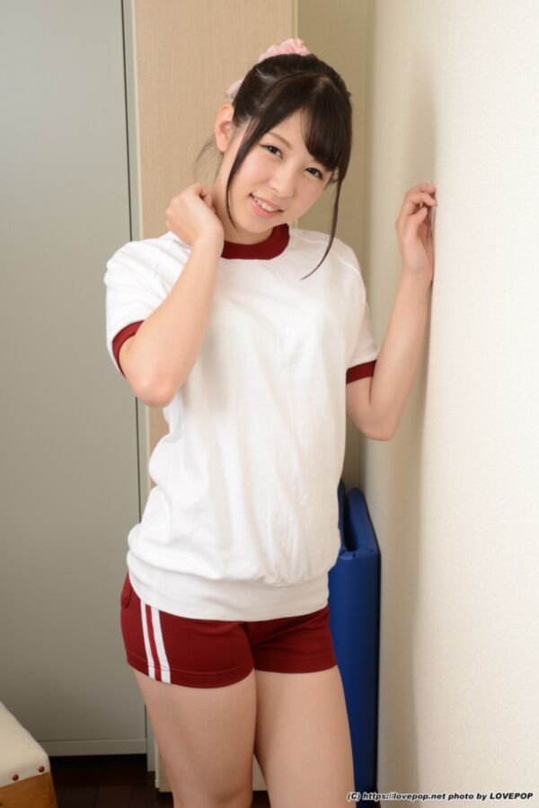 Free porn pics of Rena Aoi - tight red gym shorts after practice 15 of 68 pics