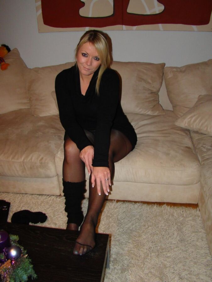 Free porn pics of Amateur Hotenss - Unknown Blonde in Pantyhose 7 of 54 pics