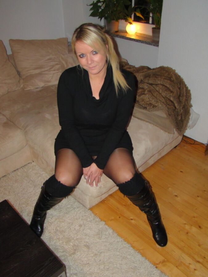 Free porn pics of Amateur Hotenss - Unknown Blonde in Pantyhose 5 of 54 pics