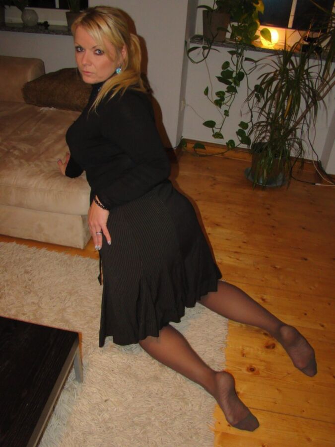Free porn pics of Amateur Hotenss - Unknown Blonde in Pantyhose 11 of 54 pics