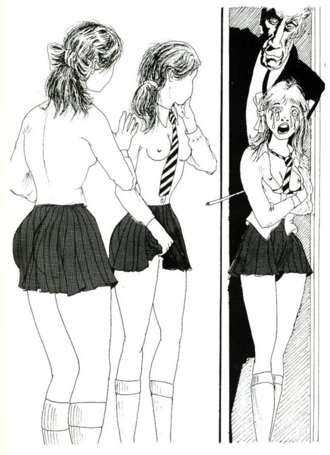 Free porn pics of Schoolgirl Punishments - Drawings 23 of 24 pics