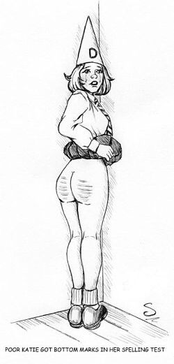 Free porn pics of Schoolgirl Punishments - Drawings 5 of 24 pics