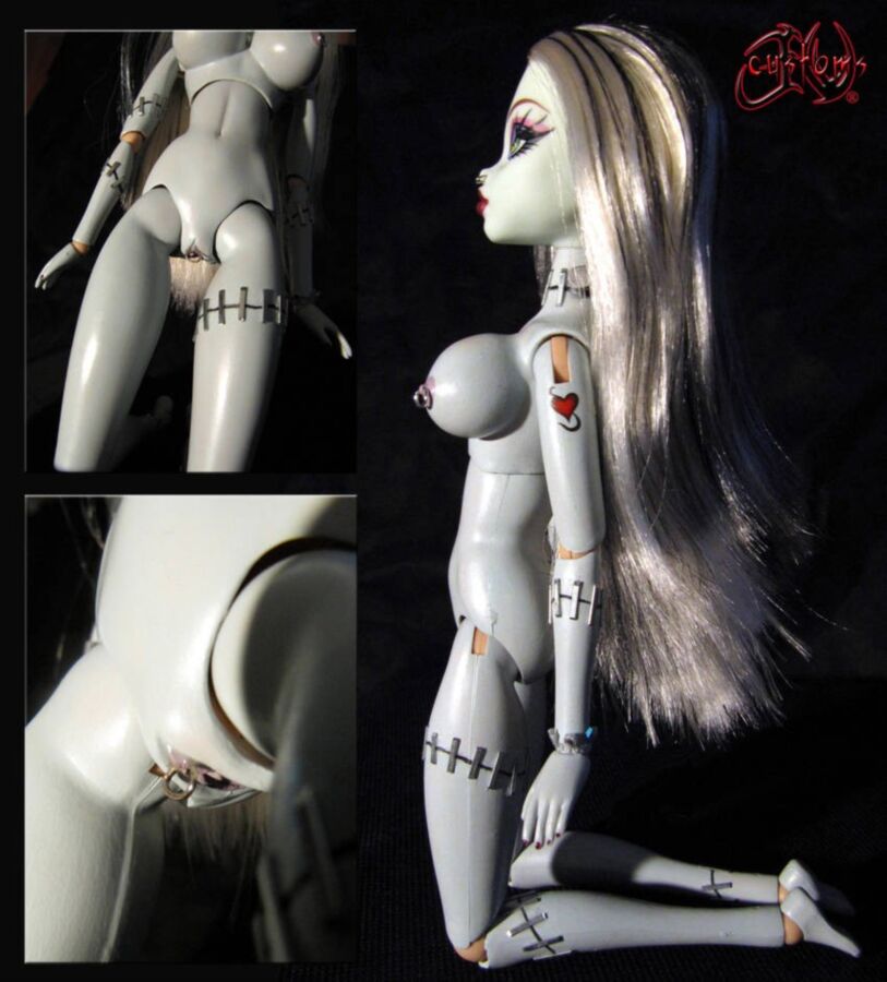 Free porn pics of Frankie Stein custom doll 4 of 5 pics