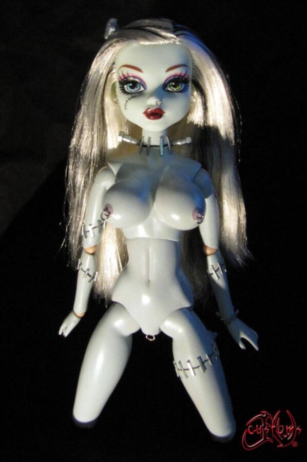 Free porn pics of Frankie Stein custom doll 5 of 5 pics