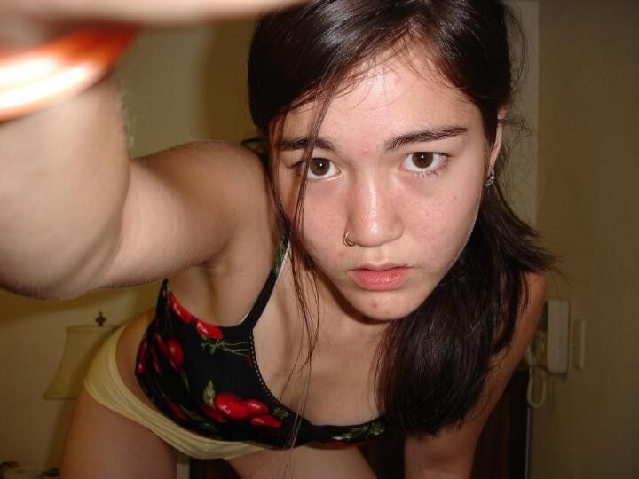 Free porn pics of Tiny Tit Asian Teen Selfie Slut 1 of 7 pics