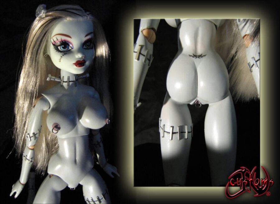 Free porn pics of Frankie Stein custom doll 3 of 5 pics