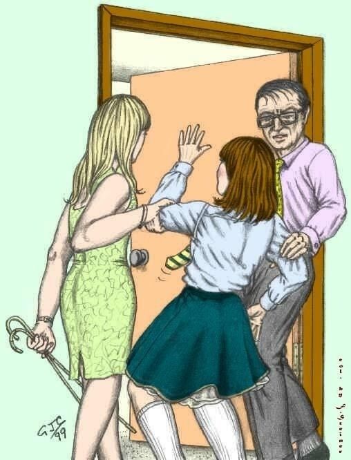 Free porn pics of Schoolgirl Punishments - Drawings 9 of 24 pics