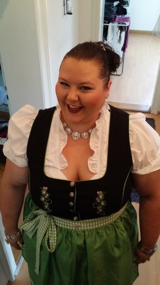 Free porn pics of Fat Dumb Pig Slut Wife In Dirndl 10 of 11 pics