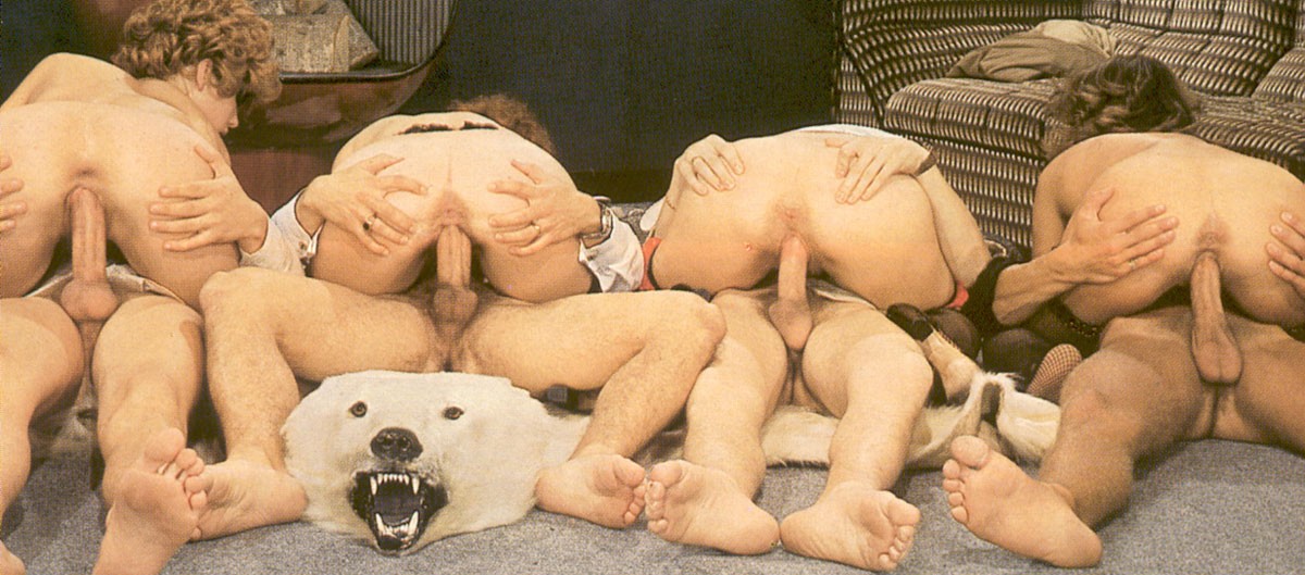 Free porn pics of Groups - Bear rug orgy 9 of 9 pics