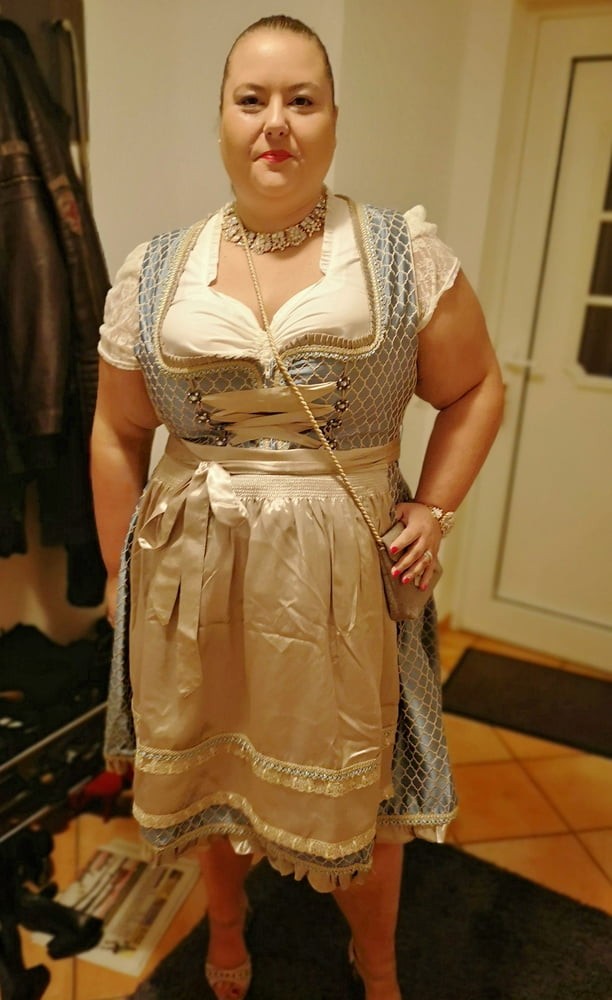 Free porn pics of Fat Dumb Pig Slut Wife In Dirndl 3 of 11 pics