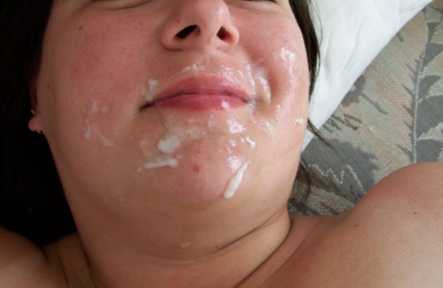 Free porn pics of My wife facial 1 of 2 pics