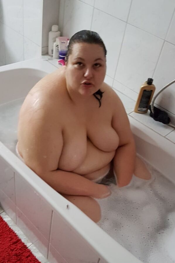 Panties chubby housewife bathroom