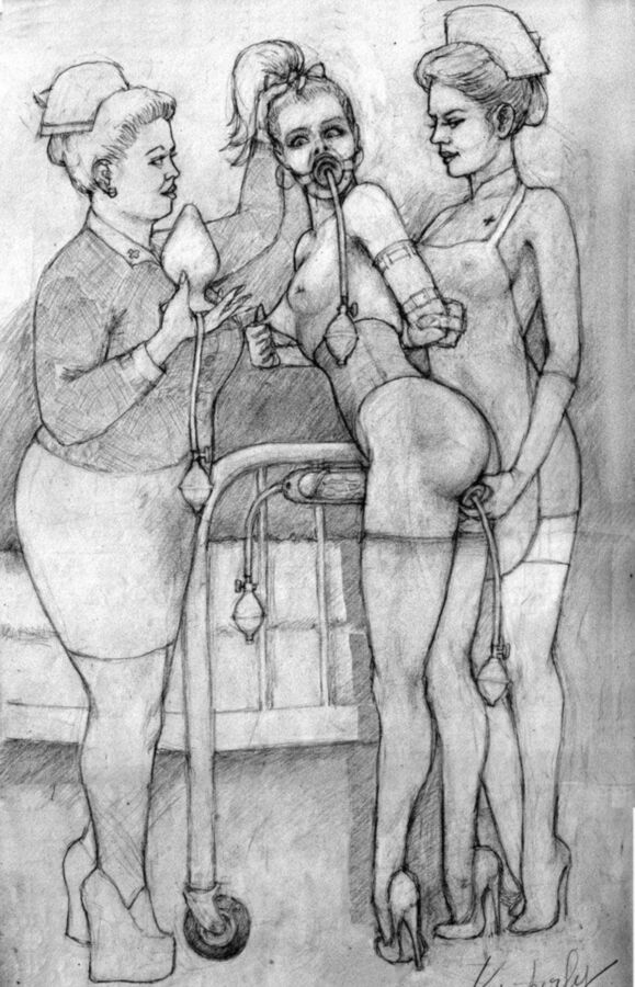Vintage grannies pigtails torture