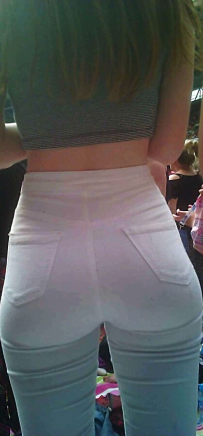 Free porn pics of White Jeans Tight Beauty Ass 15 of 15 pics