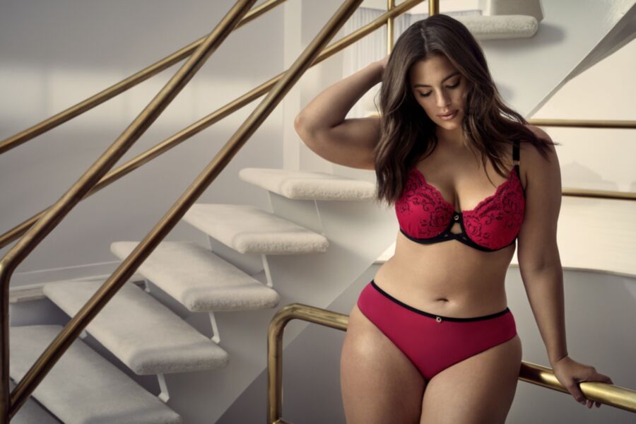 Free porn pics of Ashley Graham - Busty plus-size Model Sexy, Topless in Lingerie 20 of 100 pics