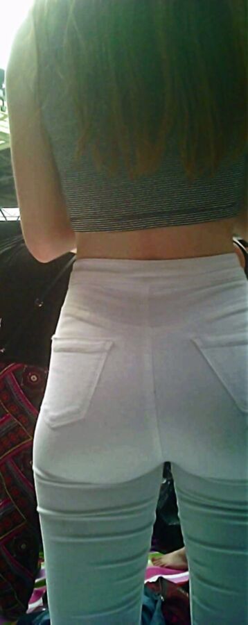Free porn pics of White Jeans Tight Beauty Ass 8 of 15 pics