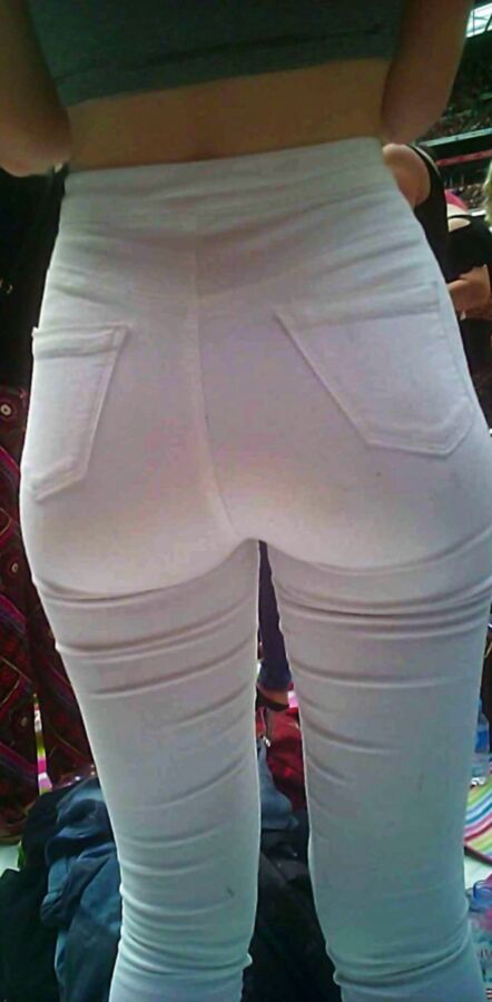 Free porn pics of White Jeans Tight Beauty Ass 13 of 15 pics