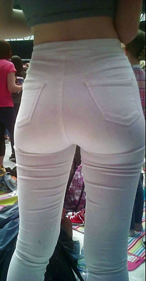 Free porn pics of White Jeans Tight Beauty Ass 12 of 15 pics