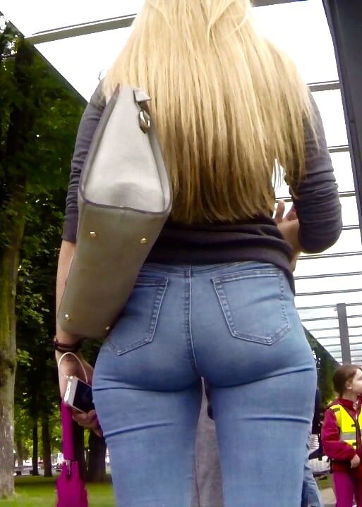 Free porn pics of Horny Jeans Ass on Tall Blonde Teen 21 of 22 pics