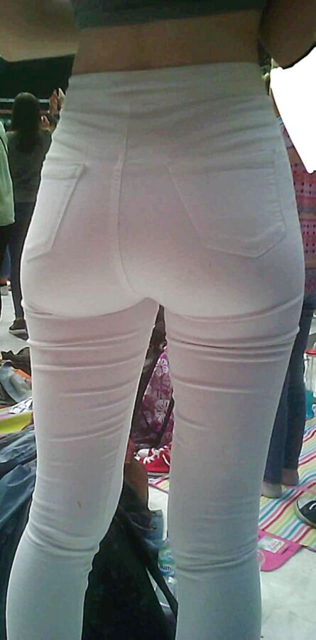 Free porn pics of White Jeans Tight Beauty Ass 3 of 15 pics