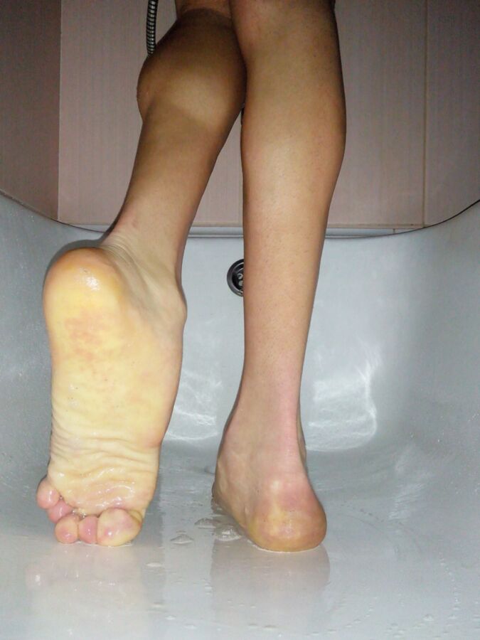 Free porn pics of My Wet Flat Soles In Shower Gel  2 of 18 pics