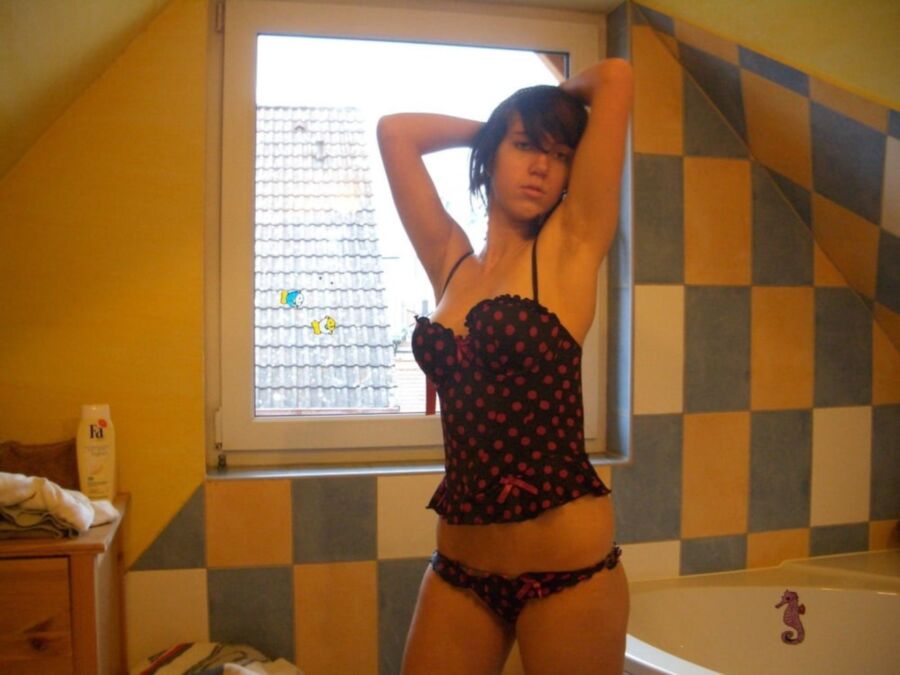 Free porn pics of A German girl in the bathroom 2 of 14 pics