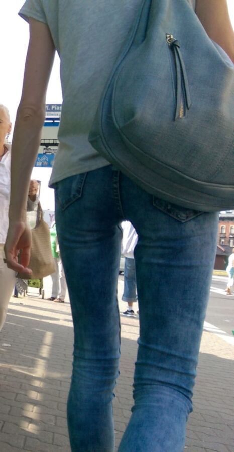 Free porn pics of Candid asses in tight jeans 15 of 45 pics