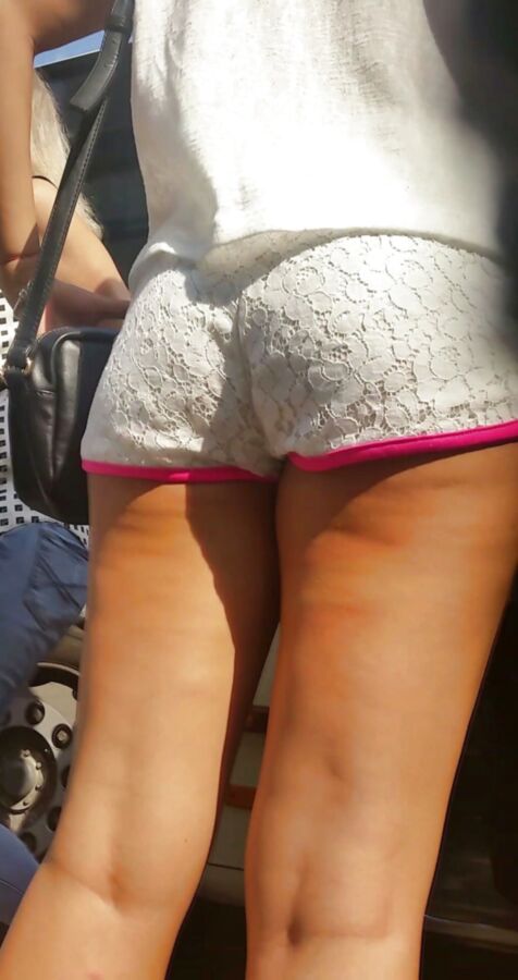 Free porn pics of CANDID WHITE SHORTS 21 of 27 pics