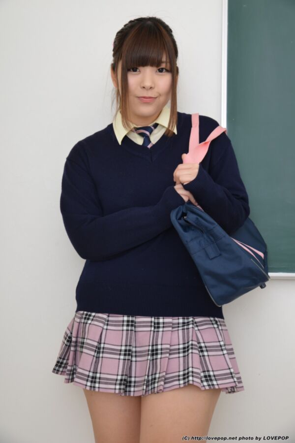 Free porn pics of Yuuna Minami - pink plaid skirt after class lesson 12 of 53 pics