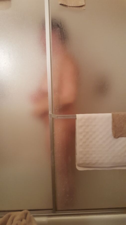 Free porn pics of Sneaky shower door unaware  1 of 59 pics