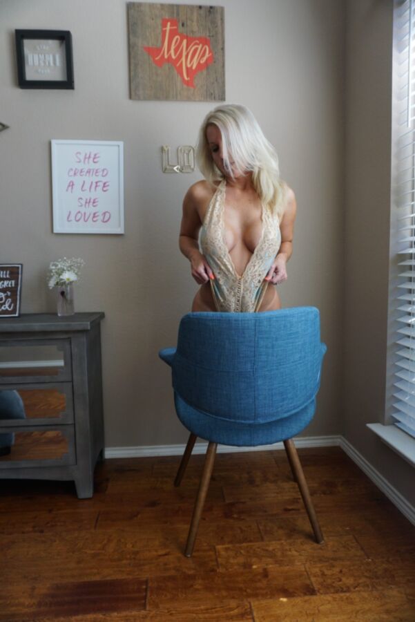 Free porn pics of Sexy Blonde Straddling Chair 18 of 55 pics