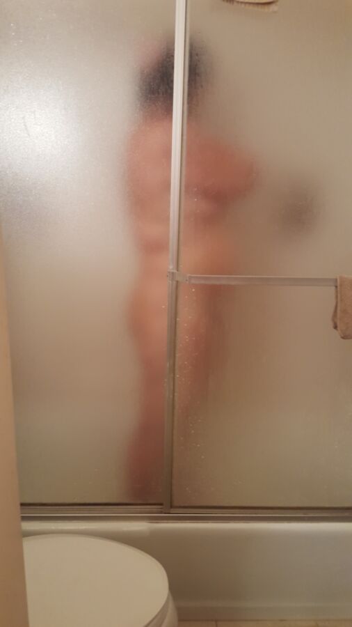 Free porn pics of Sneaky shower door unaware  3 of 59 pics