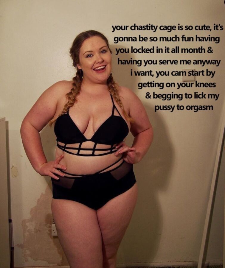 Free porn pics of bbw femdom - chastity slave humiliation 9 of 20 pics