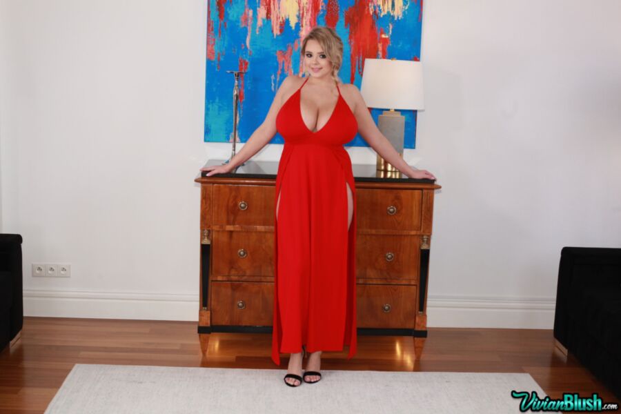 Free porn pics of Vivian Blush - Red Dress 8 of 60 pics