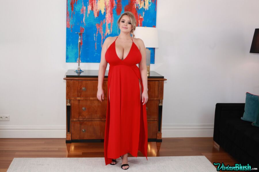 Free porn pics of Vivian Blush - Red Dress 20 of 60 pics