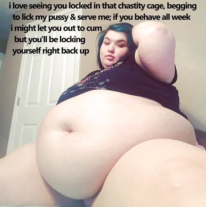 Free porn pics of bbw femdom - chastity slave humiliation 10 of 20 pics