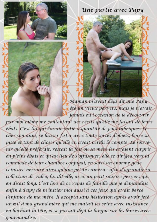 Free porn pics of Jeux en famille [French Incest captions stories] First Captions 4 of 6 pics