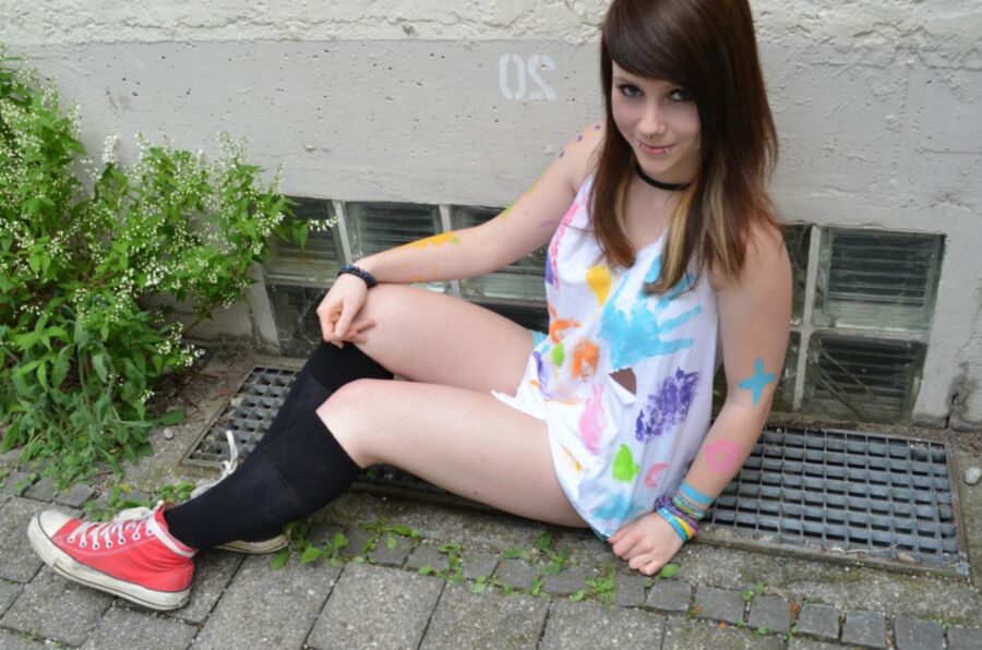 Free porn pics of Mina Sweet German Emo Girl 3 of 550 pics