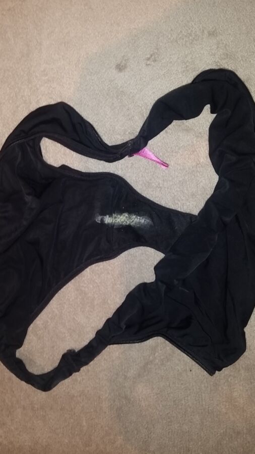 Free porn pics of Dirty black panties from my wife 4 of 24 pics