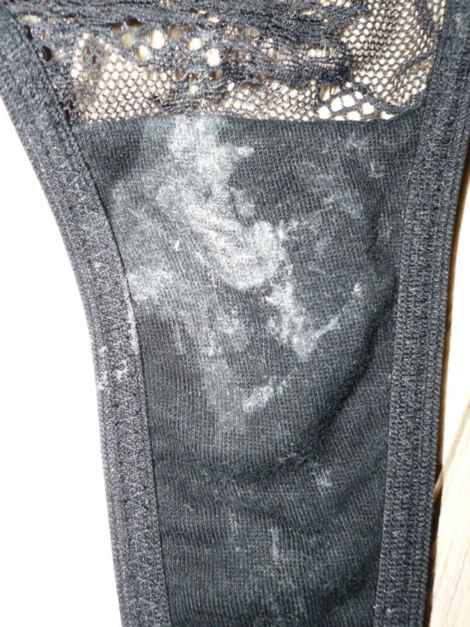 Free porn pics of Dirty black panties from my wife 24 of 24 pics