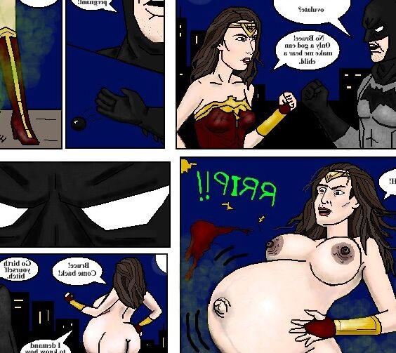 Free porn pics of Batman Vs. Wonder Woman: Dawn Of Pregnancy  1 of 1 pics
