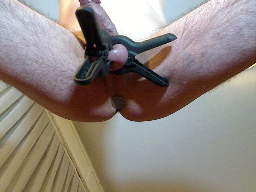 Free porn pics of cbt - nuts and nipples clamp deep pain session 11 of 16 pics