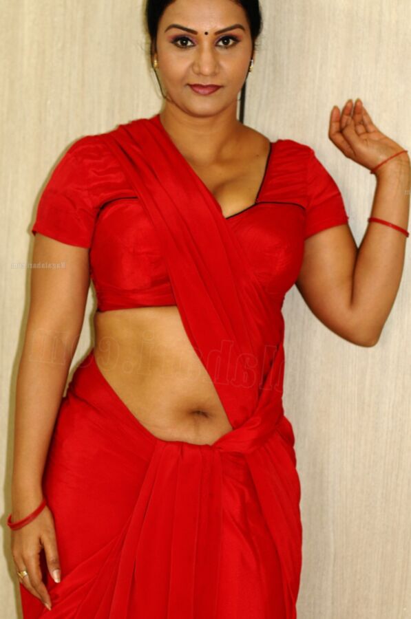 Free porn pics of Sexy red saree aunty 12 of 59 pics